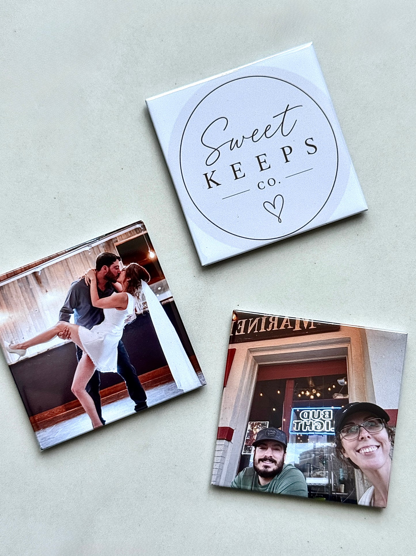 3 PACK - 2.5"  x 2.5" PHOTO MAGNETS