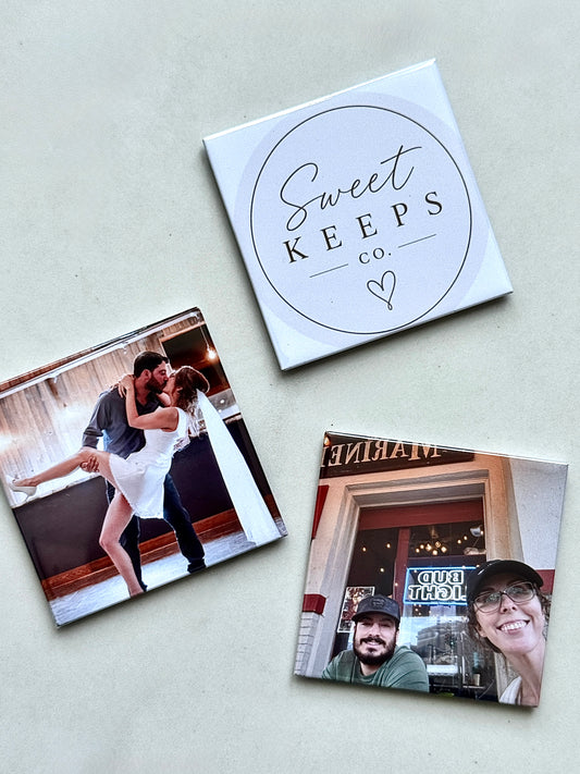 3 PACK - 2.5"  x 2.5" PHOTO MAGNETS